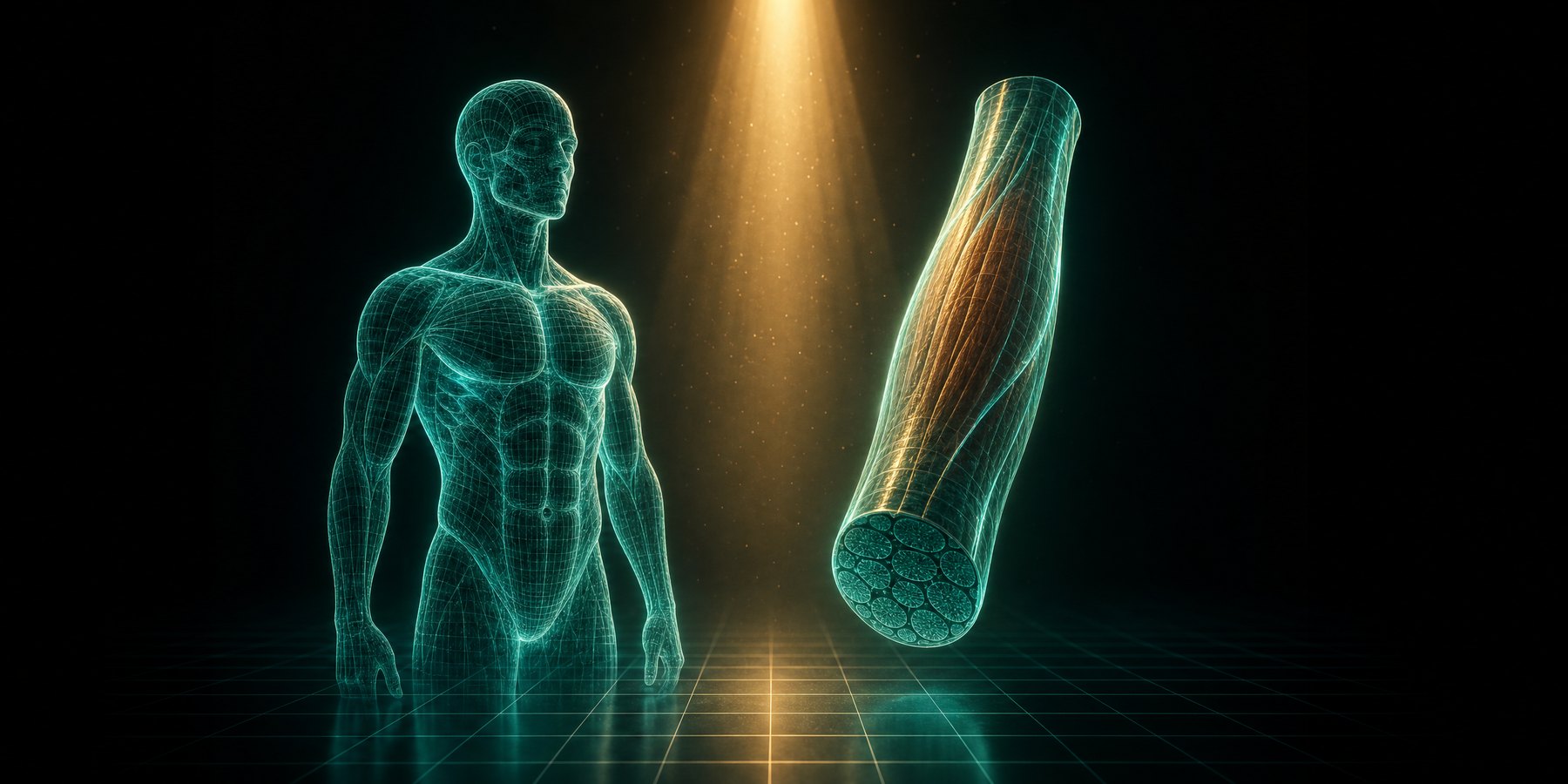 The measurement problem: a lean-mass reading and a muscle fibre are not the same object.